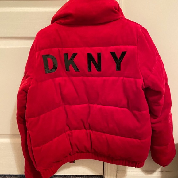 Dkny sport velour puffer cheap coat